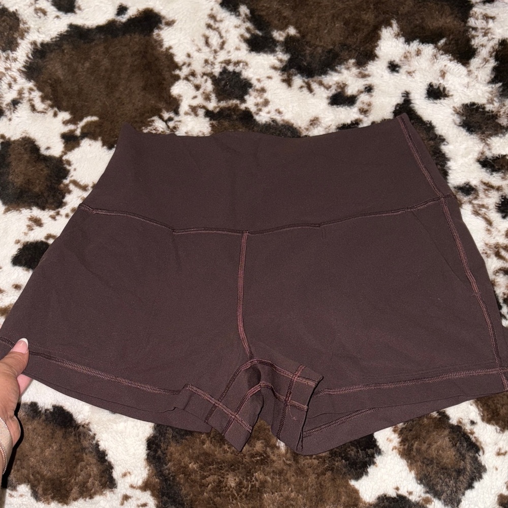 lululemon athletica Dark Brown Athletic Shorts